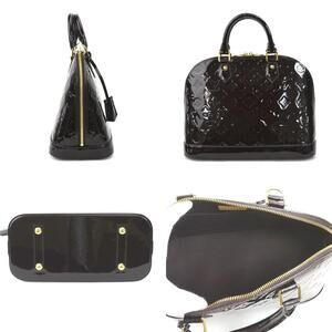Louis Vuitton Amarante Monogram Vernis 2way Shoulder Bag Alma Purple